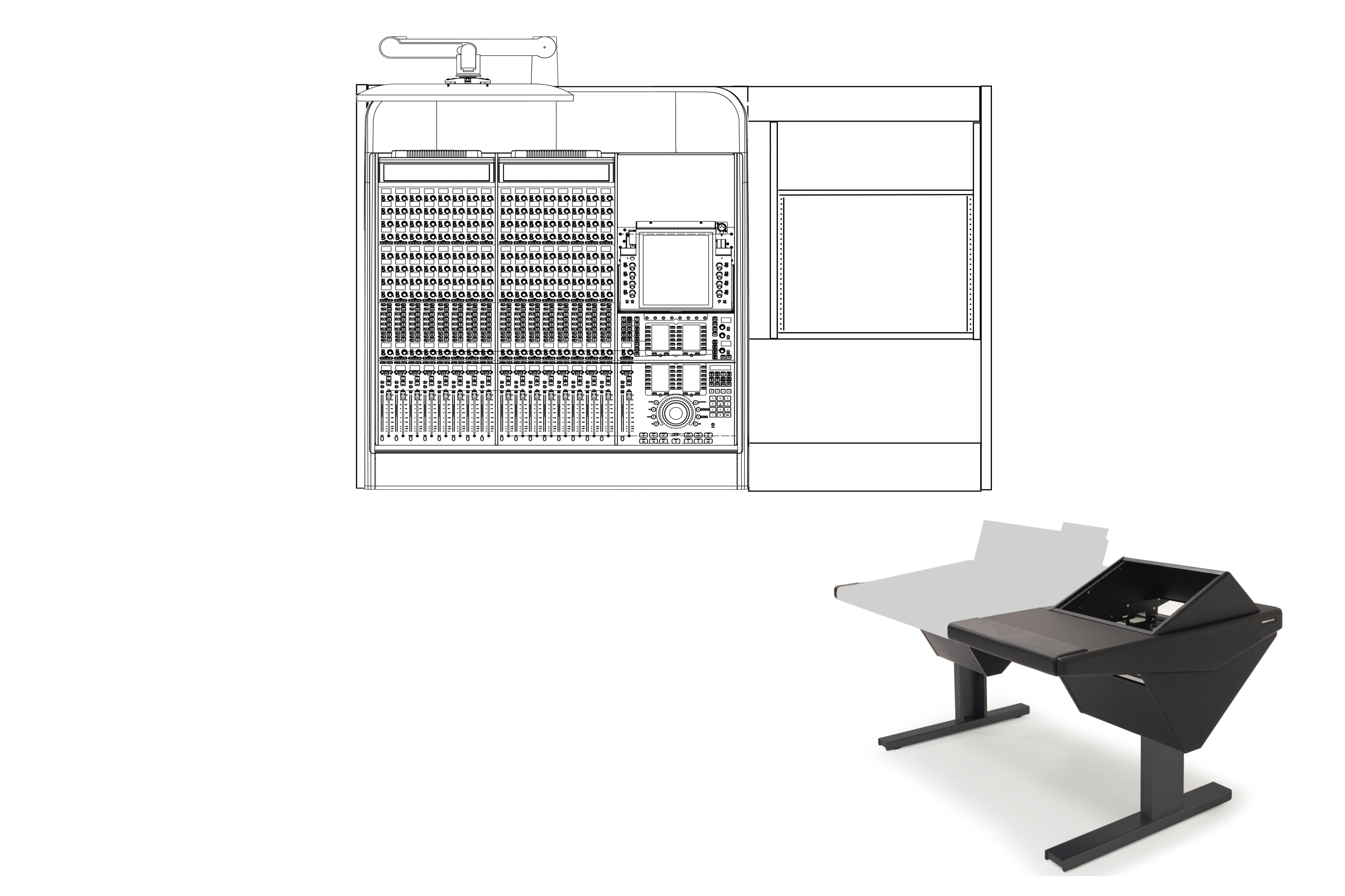 16 Fader System with Rack (R)