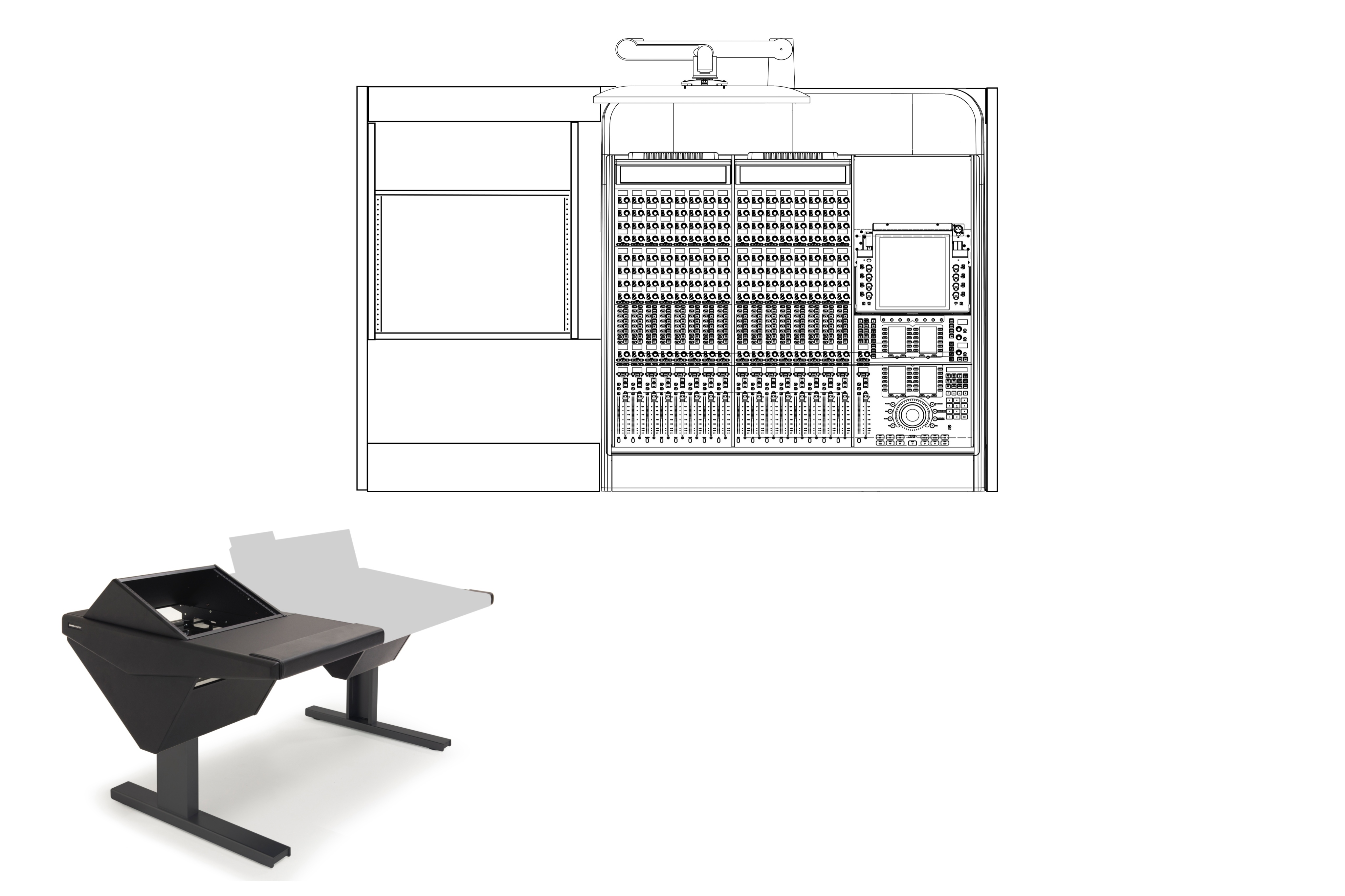 16 Fader System with Rack (L)