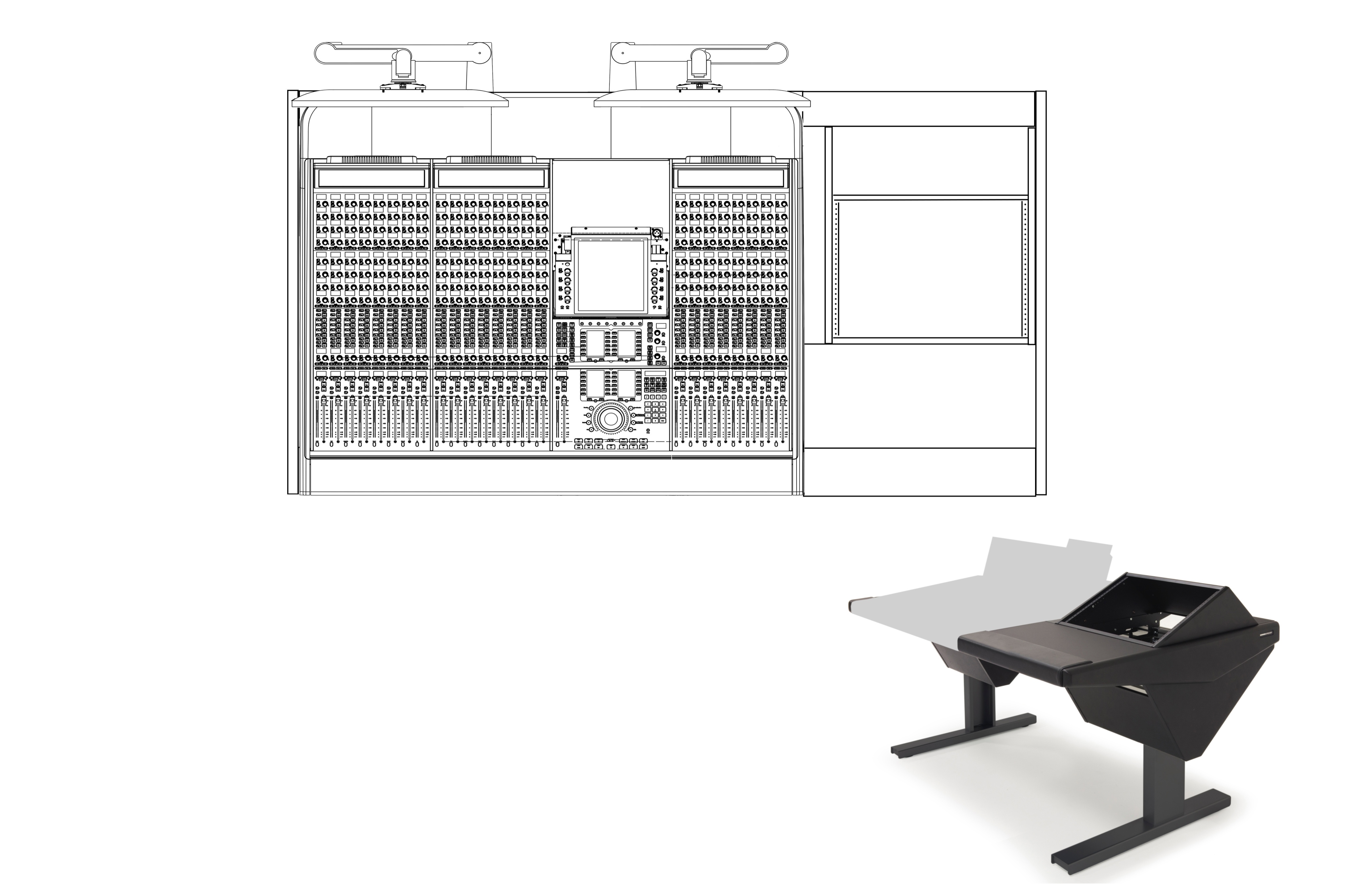 24 Fader System with Rack (R)