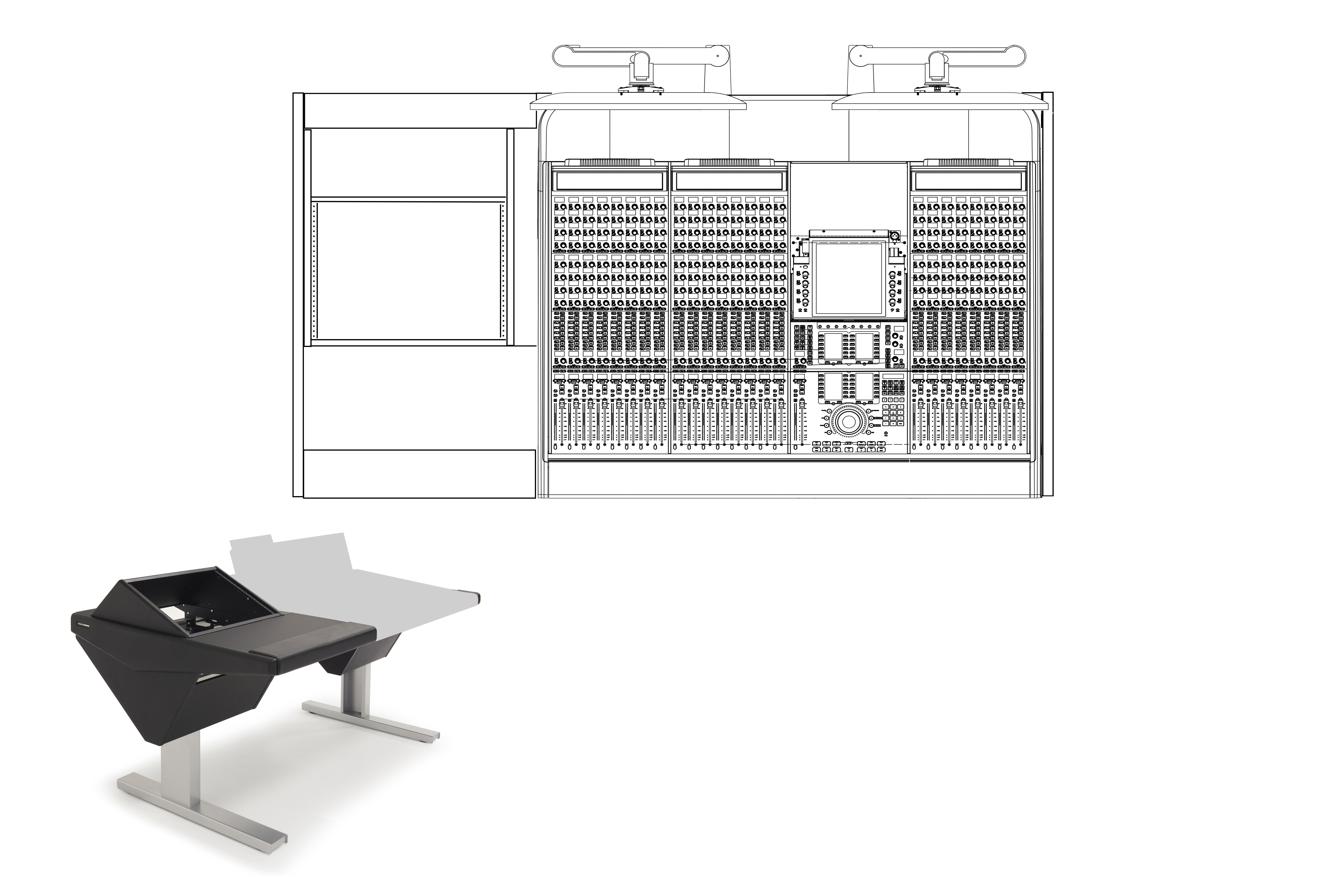 24 Fader System with Rack (L)