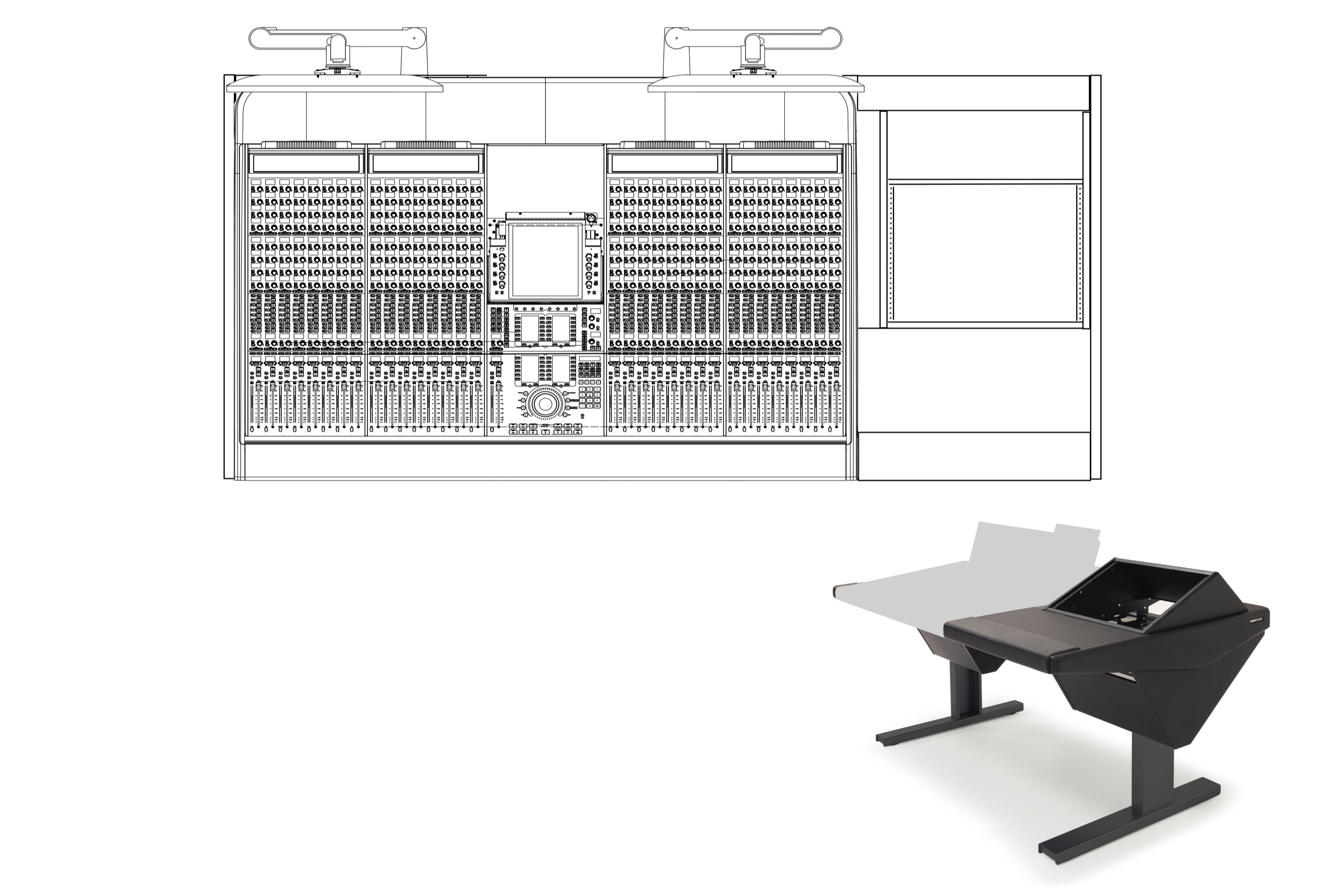 32 Fader System with Rack (R)