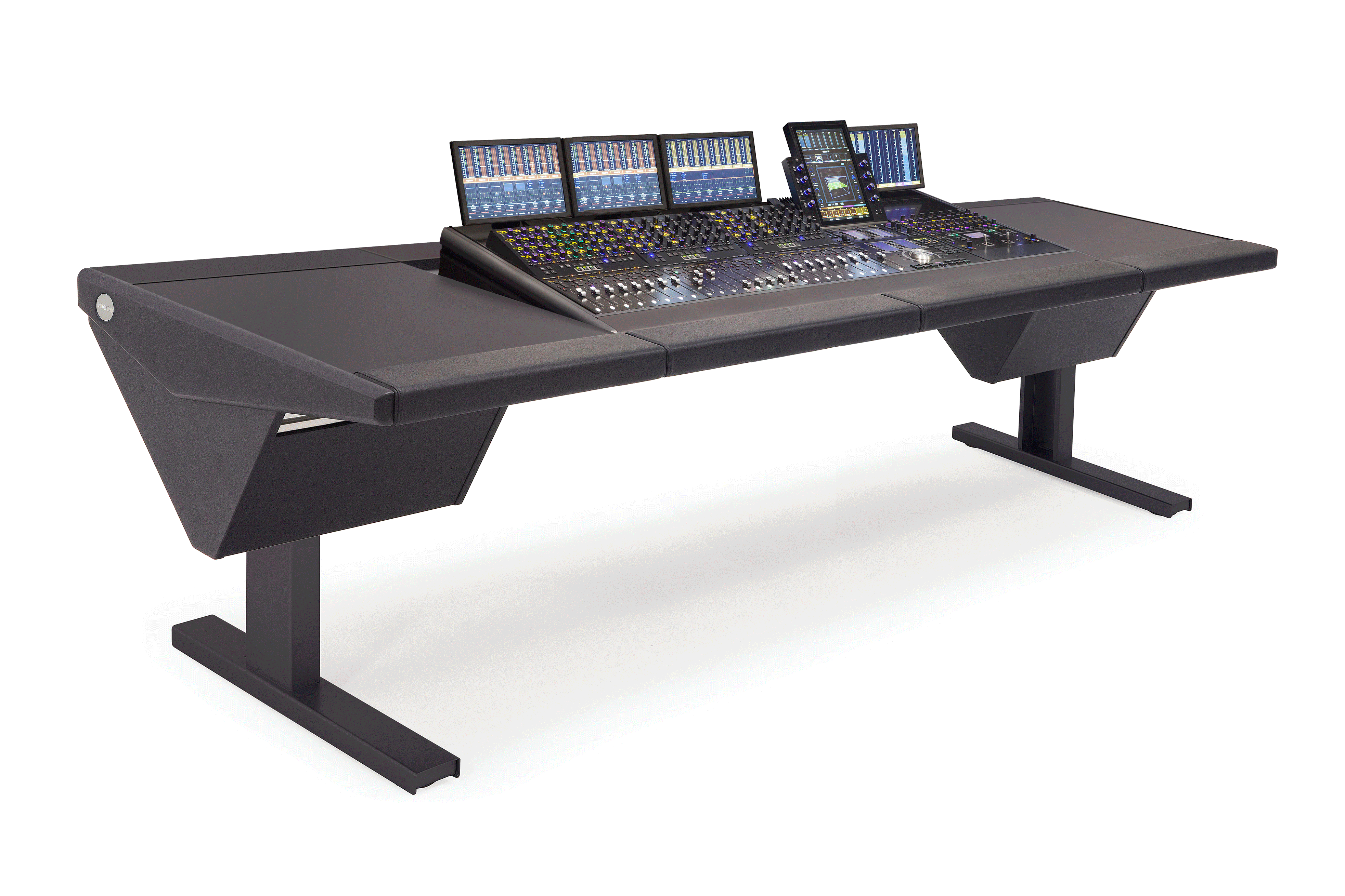 S4 - 5 Foot Wide Base System with Desk (L) and Desk (R)